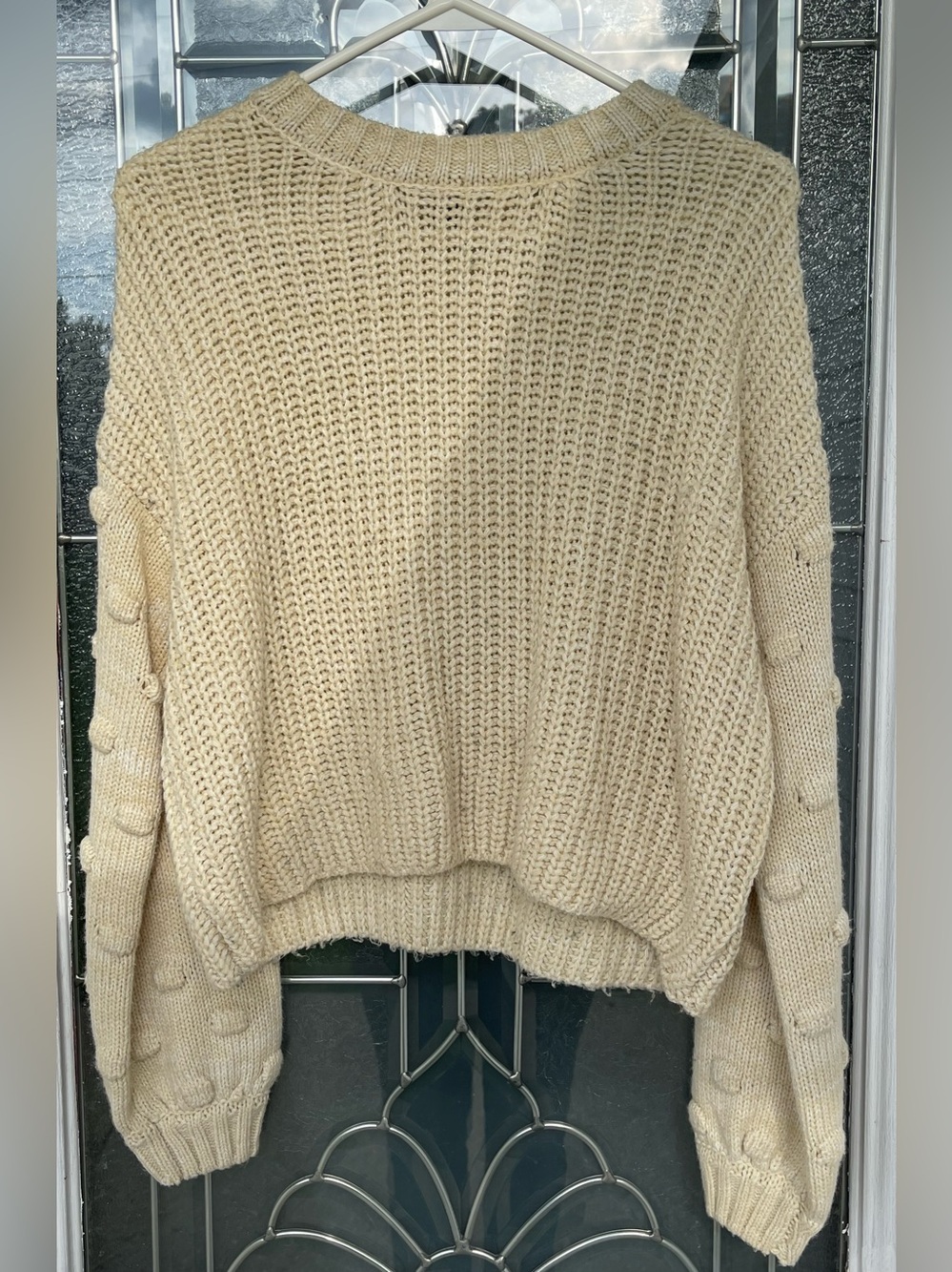 Size Small | Moon&Madison Cream Knit Sweater
